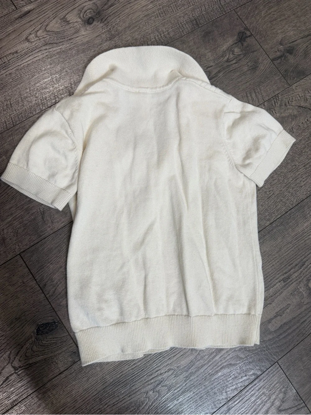 Janie and Jack Cream Short-Sleeve Polo